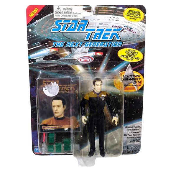 Star Trek The Next Generation Lieutenant Commander Data in Movie Uniform Figure - Picture 1 of 3